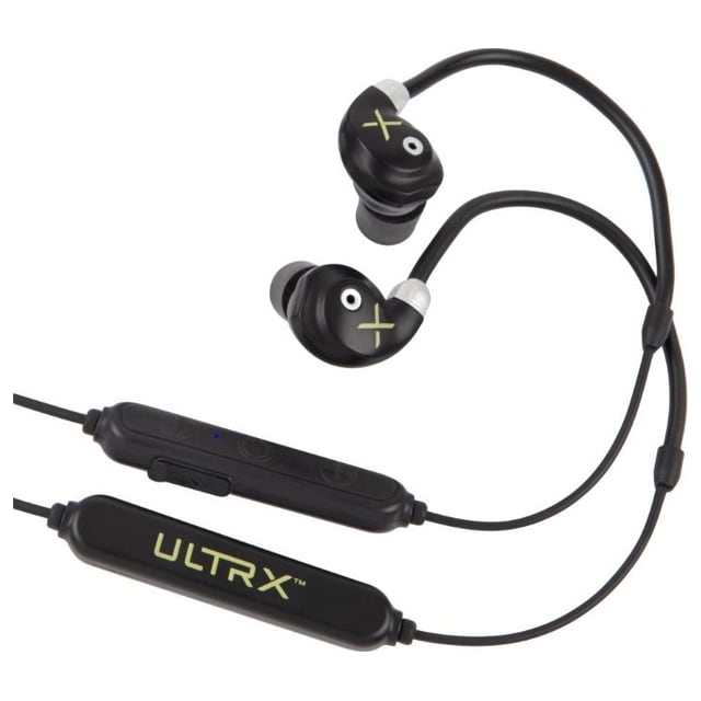 ULTRX Bionic Fuse Bluetooth Around the Neck Earbuds, Black