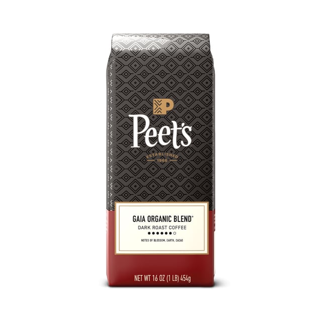 Peet's Gaia Organic Blend® coffee beans, Espresso
