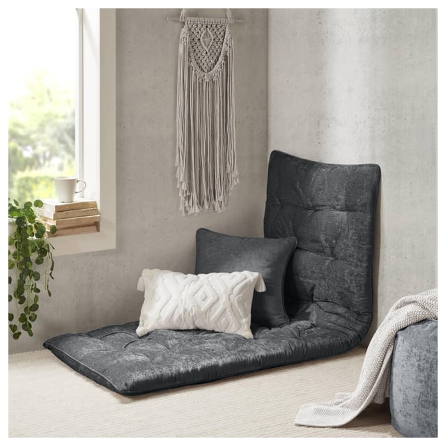 Poly Chenille Lounge Floor Pillow Cushion with 100% Polyester Filling, Tufted…
