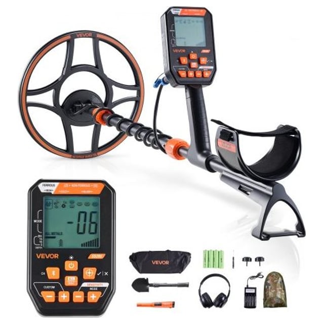 VEVOR Waterproof Metal Detector, 12", Professional High Accuracy Gold Detector…