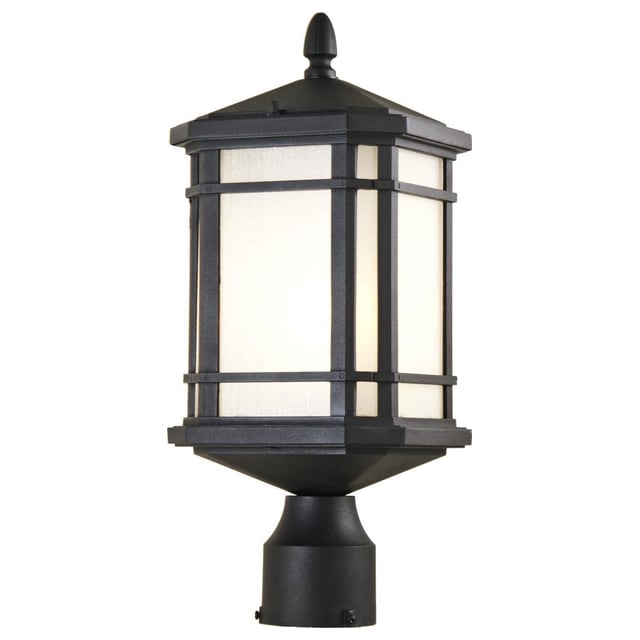 DVI DVP142014BK-SSD Cardiff 1 Light 17.5 inch Black Outdoor Post Lamp