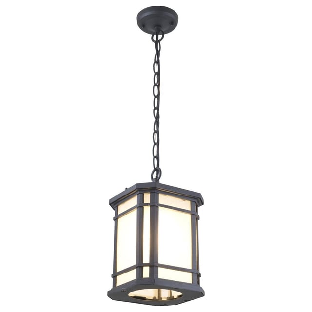 DVI DVP142015BK-SSD Cardiff 1 Light 7.5 inch Black Outdoor Pendant