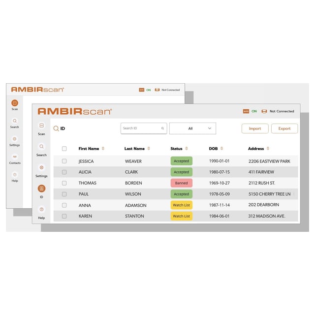 AmbirScan ID Software Single License For Use With 3rd Party Non-AMBIR Scanners (AS800-ID)